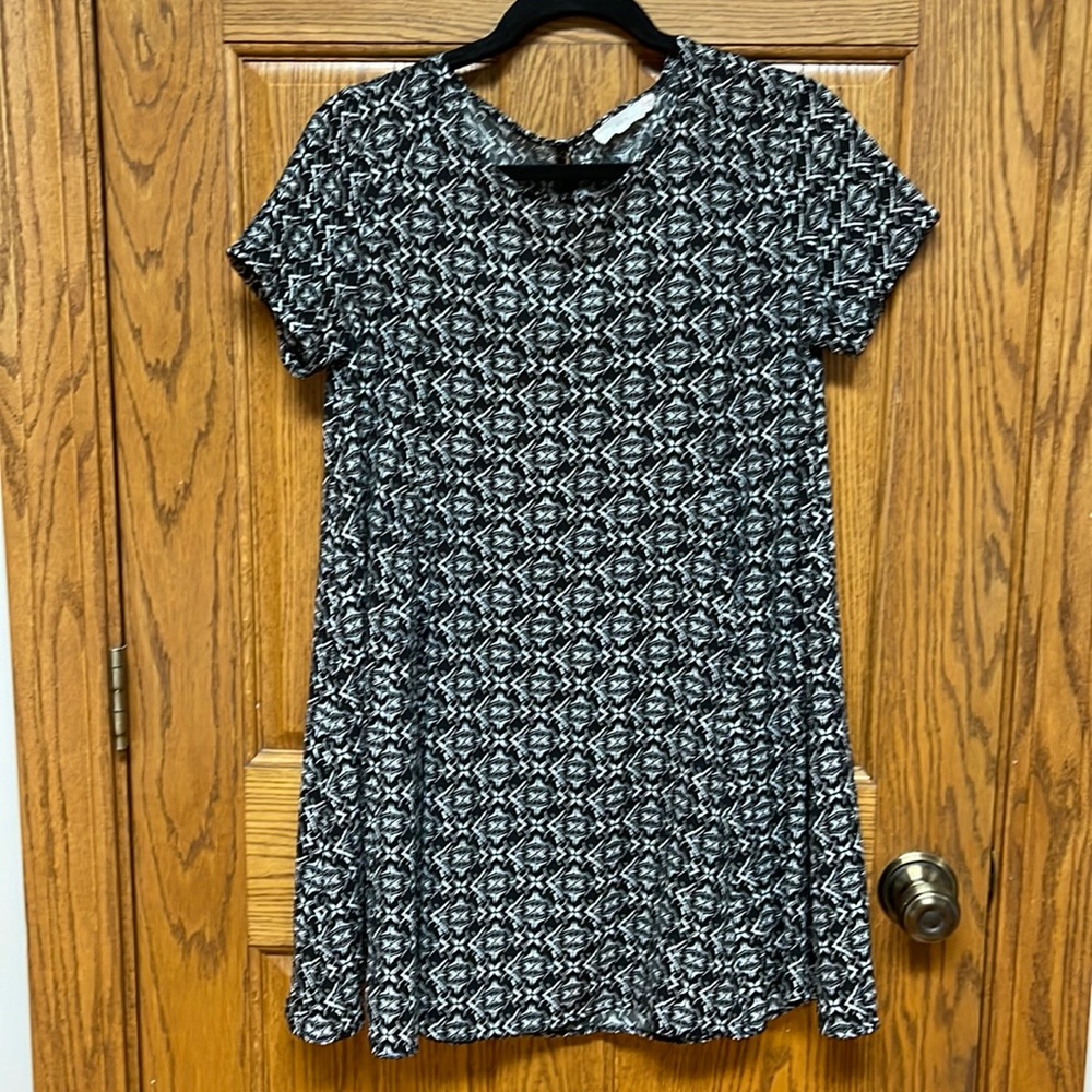 Lush Black Swing Dress